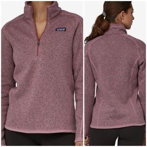 Patagonia Women's Better Sweater 1/4-Zip fleece pullover in a shade of pink
